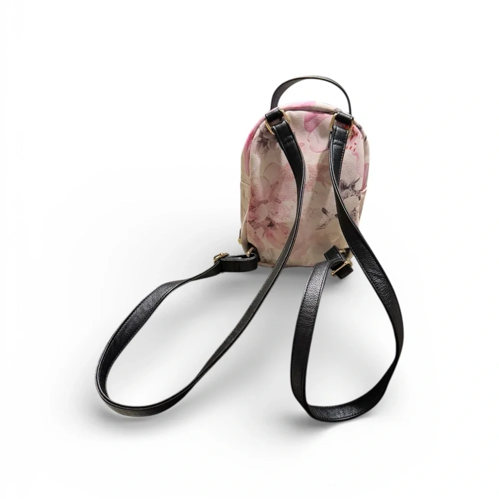 Betsey Johnson Floral Dog Face Mini Backpack/ Purse in Light Pink - Picture 10 of 10